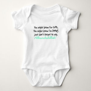 Newborn and Toddler Baby Islamic One-piece cute Bodysuit