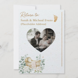 Newborn Baby Announcement Card