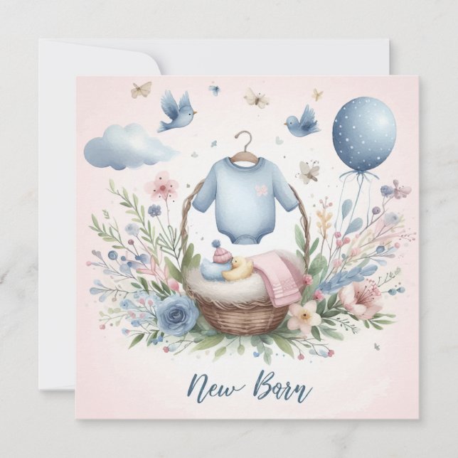 Newborn baby card (Front)