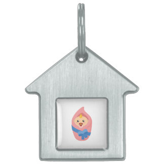 Newborn baby clipart pet ID tag