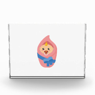 Newborn baby clipart photo block