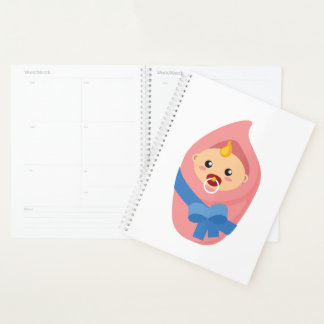 Newborn baby clipart planner