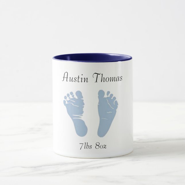 Newborn baby feet coffee cup (Center)