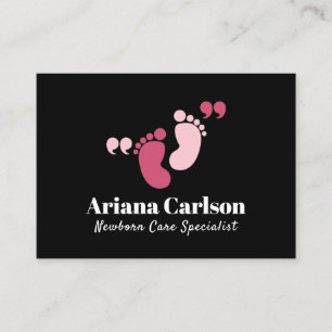 Newborn Care Specialist Neonatologist QR Code Business Card