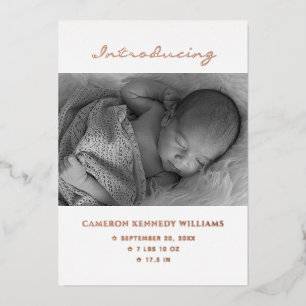 Newborn Cute Simple Custom Photo Hello Baby Birth