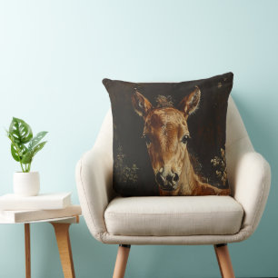 Newborn Foal Painting Cushion