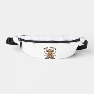 Newborn Highland Calf Baby Announcement Design Bum Bags