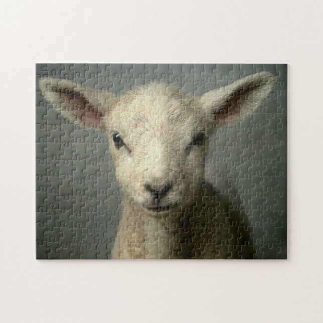 Newborn Lamb Jigsaw Puzzle (Horizontal)