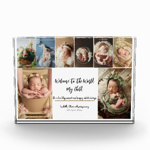 Newborn photo block - 8 personalised