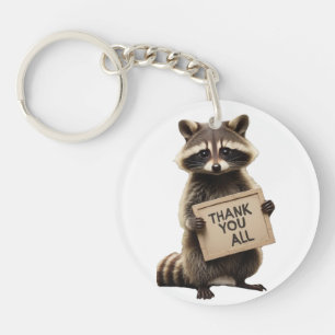 Newborn Raccoon  Key Ring
