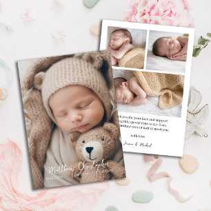Newborn Scrpty Baby Photo Announcement Card