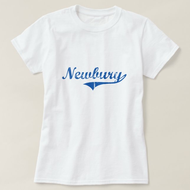 Newbury New Hampshire Classic Design T-Shirt (Design Front)
