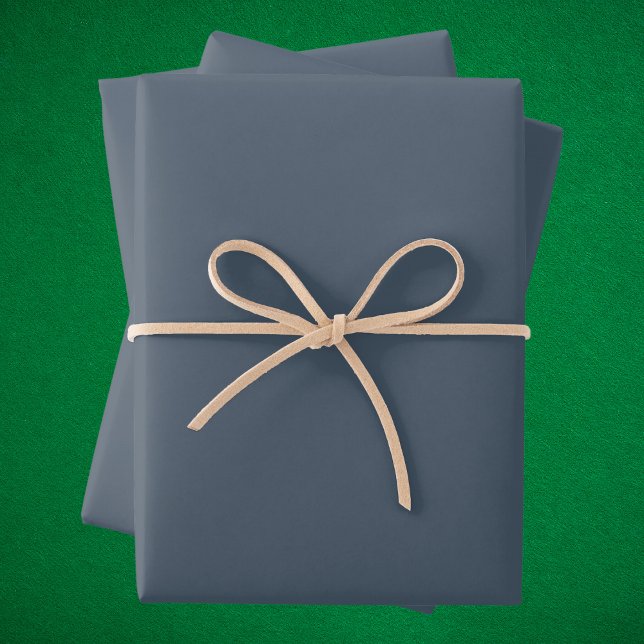 Newburyport Blue Solid Colour Wrapping Paper Sheet (Creator Uploaded)