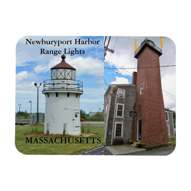 Newburyport Harbour Range Lights, MA Flexi Magnet (Horizontal)