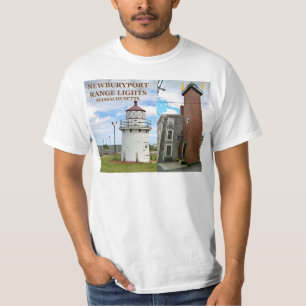 Newburyport Harbour Range Lights, Mass. T-Shirt