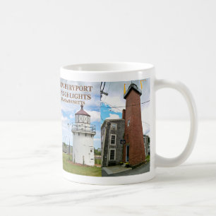 Newburyport Harbour Range Lights, Massachusetts Mu Coffee Mug