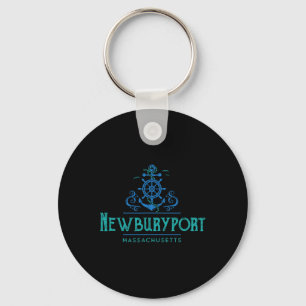 Newburyport Machusetts Nautical Design Key Ring