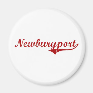 Newburyport Massachusetts Classic Design Magnet