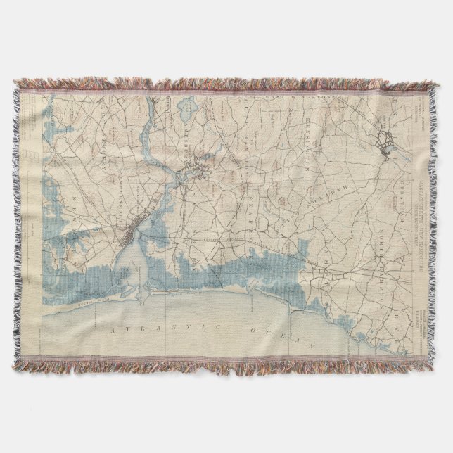 Newburyport, Massachusetts Throw Blanket (Front)