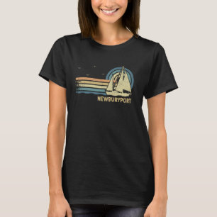 Newburyport Sailing Vintage Sailboat Summer Sailor T-Shirt