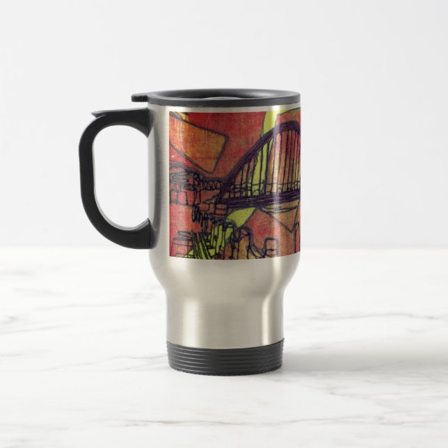 Newcastle bridge travel mug (Left)