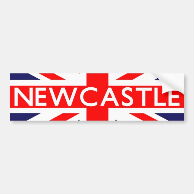 Newcastle : British Flag Bumper Sticker (Front)