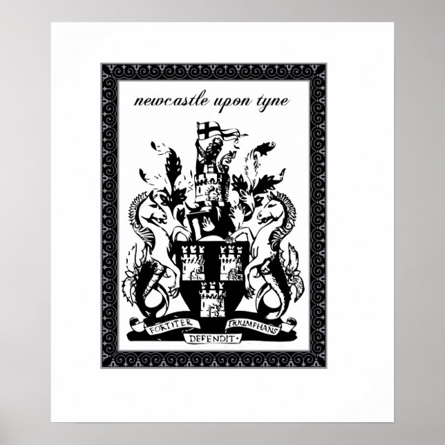 newcastle coat of arms poster (Front)