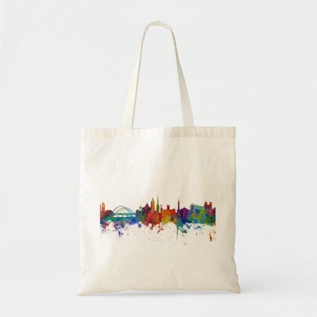 Newcastle England Skyline Tote Bag (Front)
