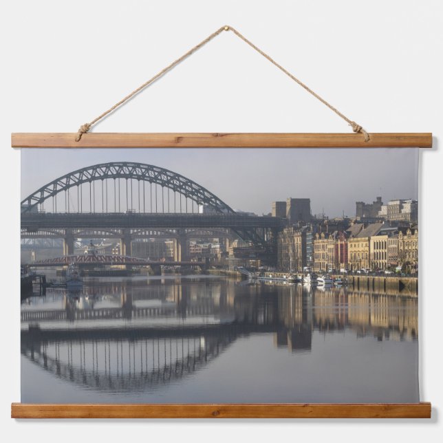 Newcastle Quayside & the Tyne Bridge Hanging Tapestry (Front)