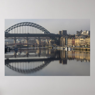 Newcastle Quayside & the Tyne Bridge Poster
