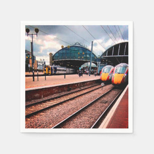 Newcastle train station napkin