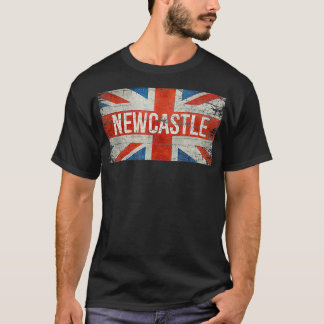 Newcastle United Kingdom British Flag Vintage Souv T-Shirt