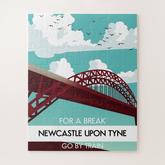 Newcastle upon Tyne bridge poster. Jigsaw Puzzle (Vertical)