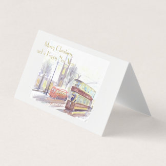 Newcastle upon Tyne H class tram Christmas cards