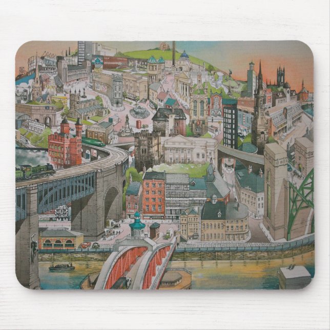 Newcastle upon Tyne through the Years Mousepad (Front)