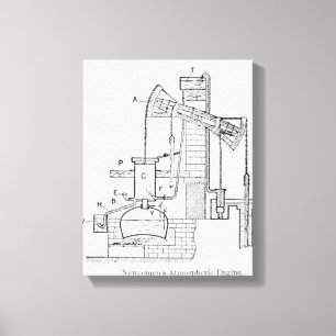 Newcomen's Atmospheric Engine Canvas Print