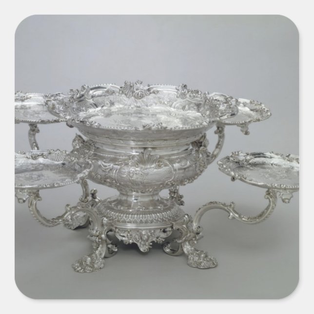 Newdegate centrepiece by Paul de Lamerie , 1743 Square Sticker (Front)