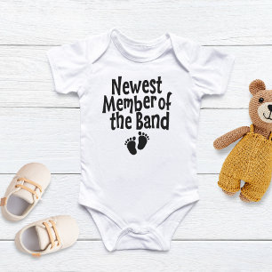 Newest Band Member, Baby Shower Gift, Music Lover Baby Bodysuit