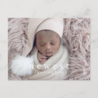 Newest Family Member Modern Chic Baby Birth