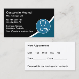 Newest Medical Appointment Business Cards