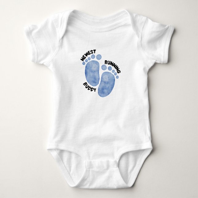 newest running buddy baby bodysuit (Front)