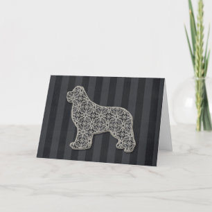 Newf Lace Custom Greeting Thank You Card