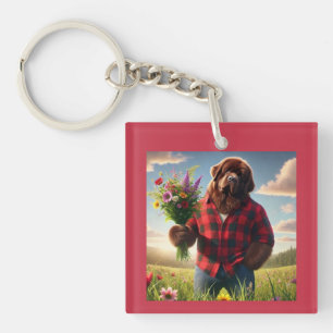 Newf mum key ring