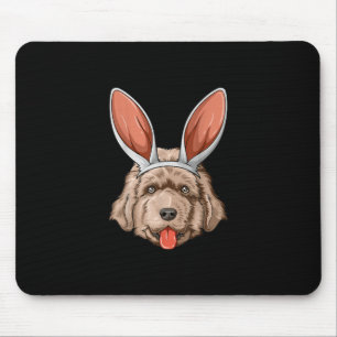 Newfie easter bunny ears newfoundland dog gift mouse pad