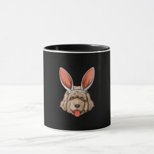 Newfie easter bunny ears newfoundland dog gift mug
