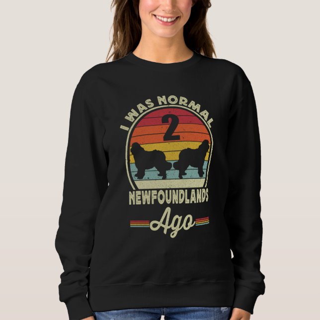 Newfie For Men Women Newfy Newfoundland Dog Dad Mo Sweatshirt (Front)