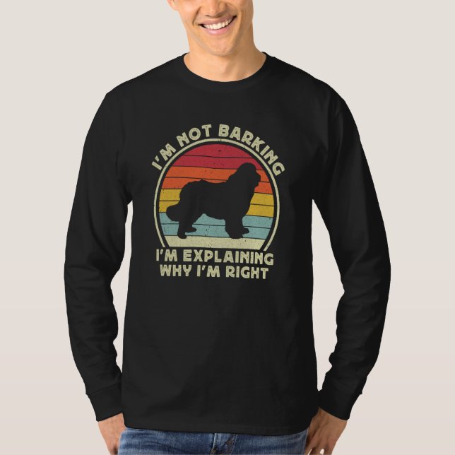 Newfie For Men Women Newfy Newfoundland Dog Dad Mo T-Shirt (Front)
