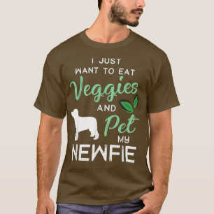 Newfie Funny Vegan Dog Lover Owner Xmas Birthday G T-Shirt