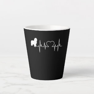 Newfie   Heartbeat Newfoundland   Cute Newfie Latte Mug