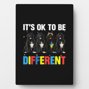 Newfie   It's OK To Be Different   Funny Newfie Plaque